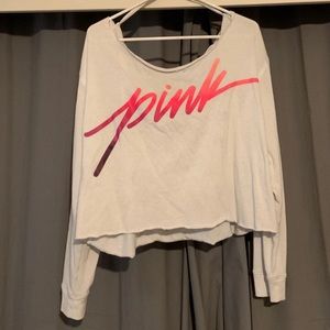 pink crop top